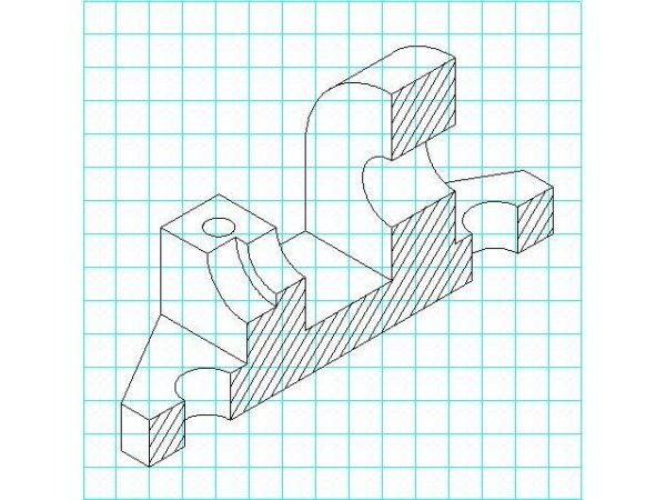 Технический рисунок в клеточках