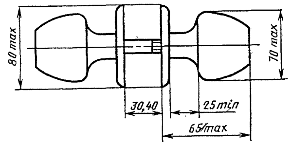 Чертёж дерявянной дверной ручки