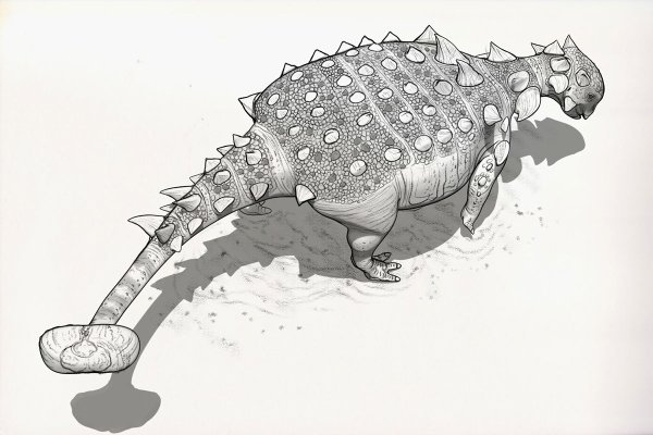 Динозаврик рисунок карандашом