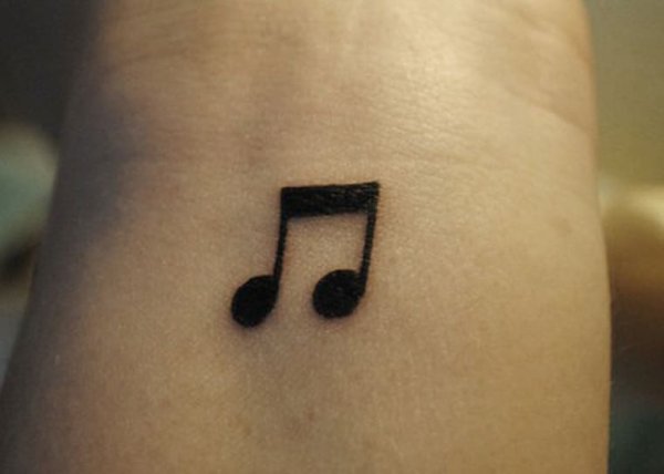 Маленькая тату Нота