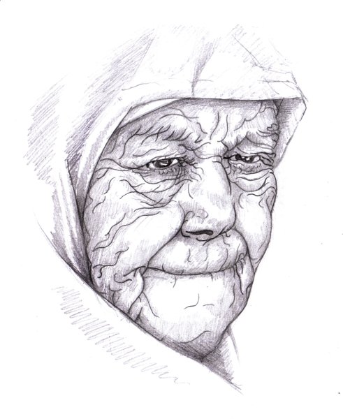 Рисунки для раскрашивания бабушка