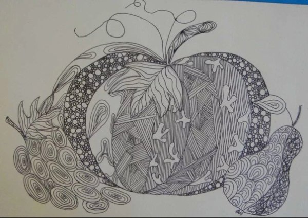 Декоративное рисование гелевой ручкой