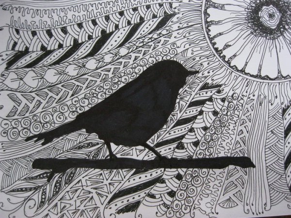 Рисунки тушью