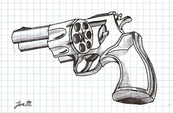Револьвер эскиз
