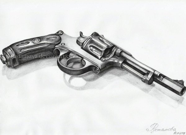 Револьвер карандашом