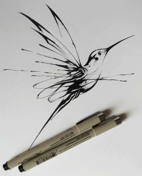 Тату Колибри эскизы