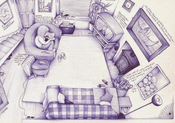 Рисунки в тетради