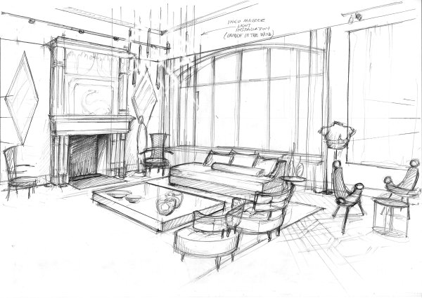 Скетч интерьера
