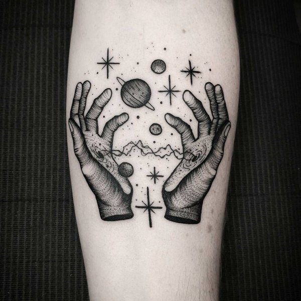 Эскизы тату Вселенной