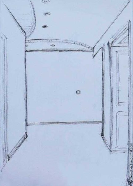 Комната нарисованная ручкой