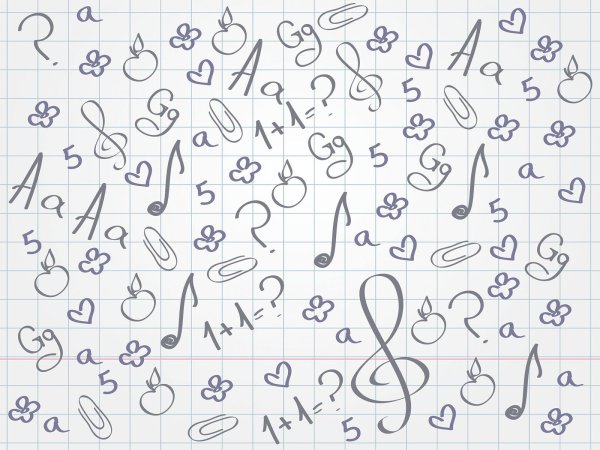 Фон Школьная тетрадь