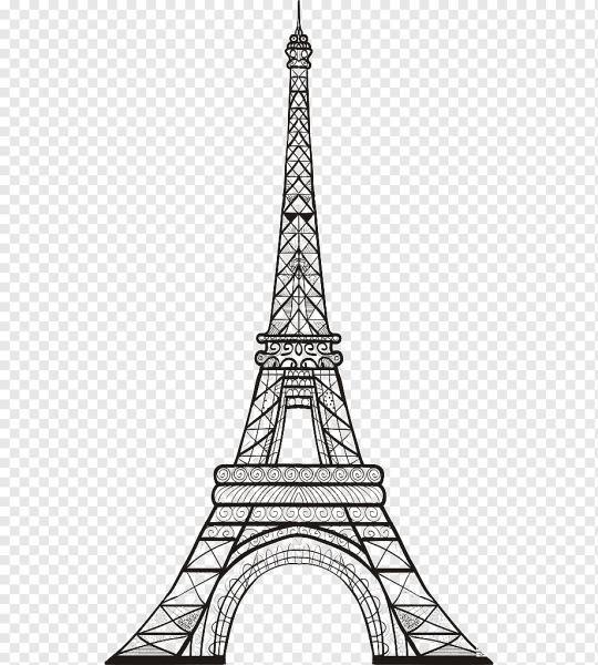 Чертеж башня Эйфель