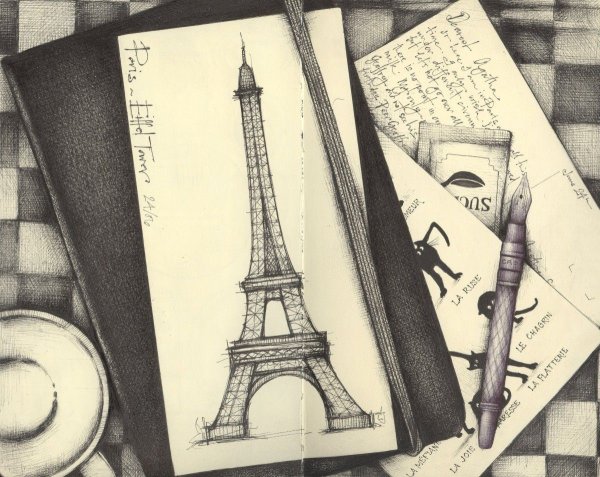 Скетчбук Париж