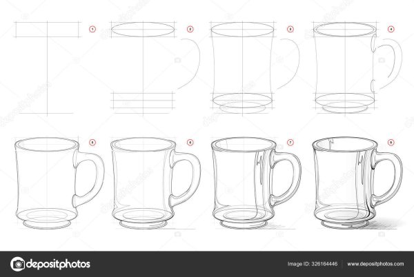 Построение кружки рисунок