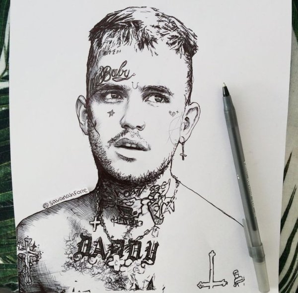 Лил пип рисунок