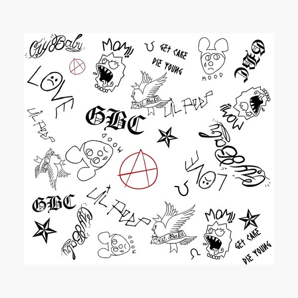 Lil Peep тату