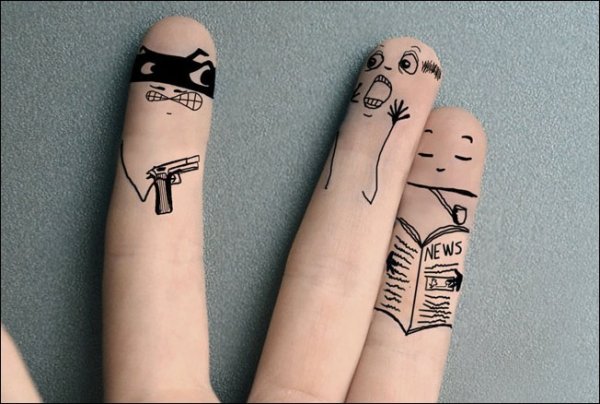 Как нарисовать тату ручкой на руке на пальцах