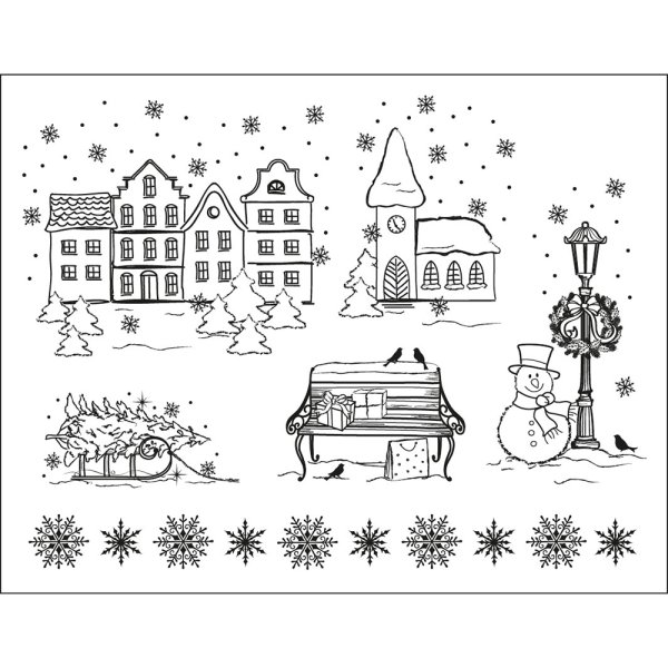 Новогодние штампы для скрапбукинга