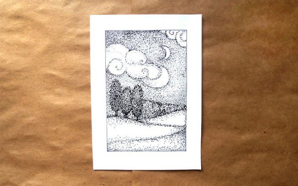 Пуантилизм в графике