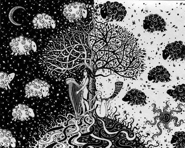 Графика гелевой ручкой