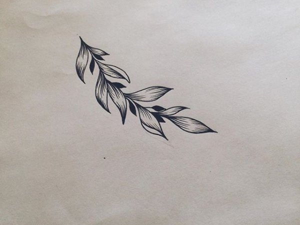 Ветка Лавра тату