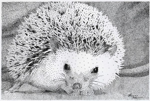 Ежик пуантилизм