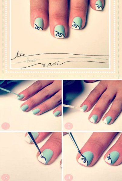 Несложные рисунки на ногтях шеллак