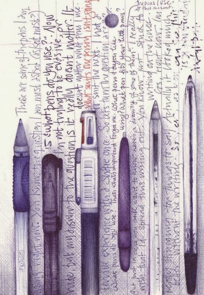 Скетчи ручкой в тетради