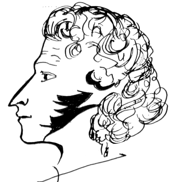 Александр Сергеевич Пушкин профиль