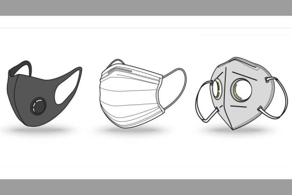 Ношение маски рисунок