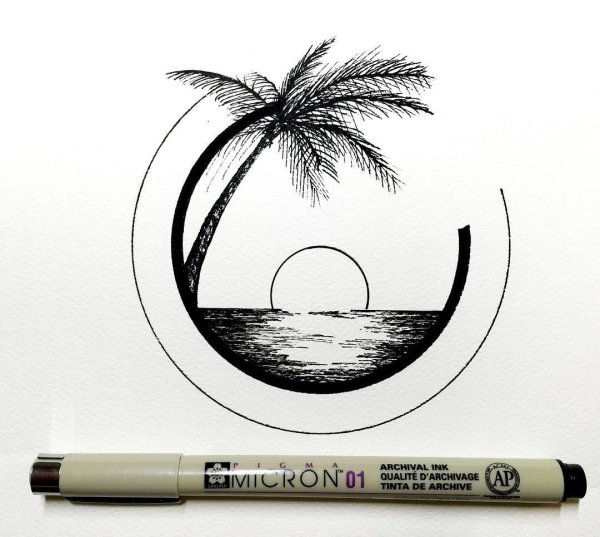 Рисунки лайнером