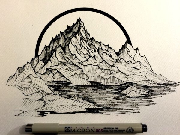 Горы линером