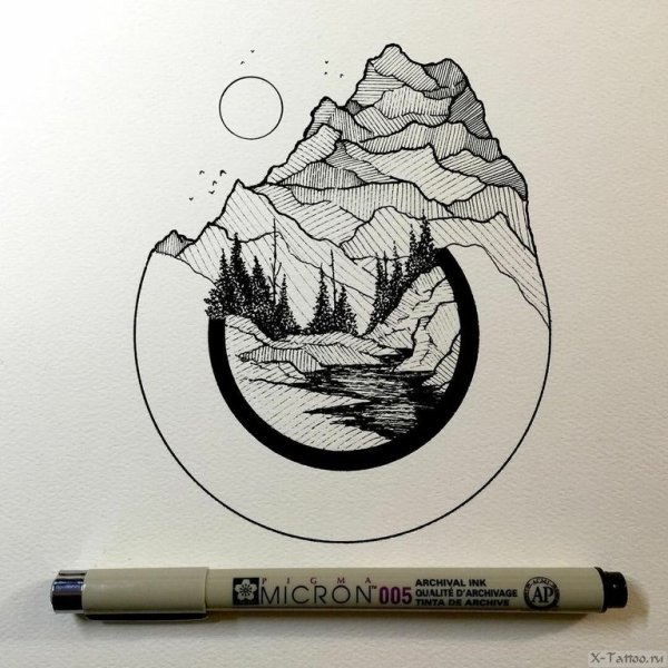 Рисунки лайнером