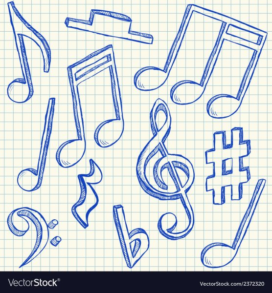 Украшение для тетрадки по Музыке