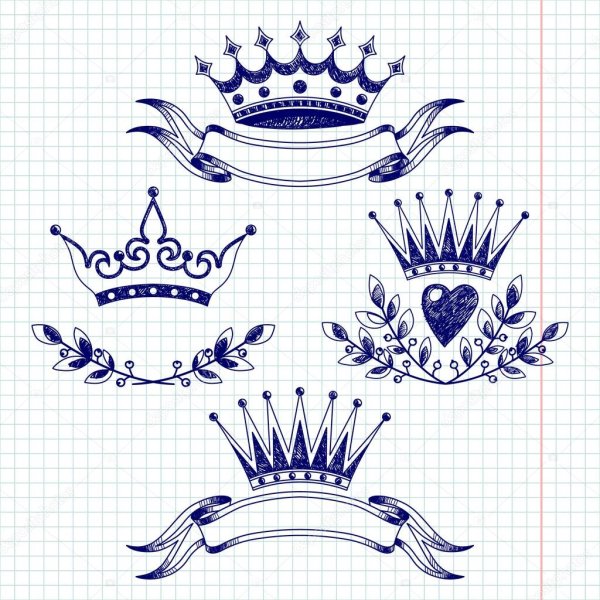 Картинки короны для срисовки