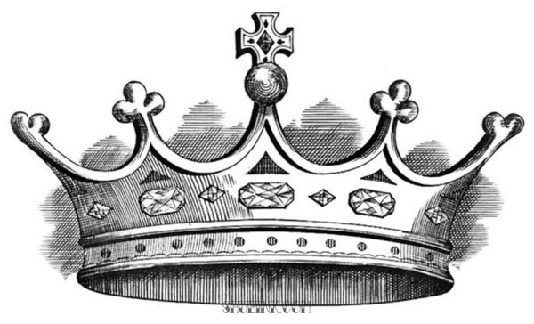 Корона карандашом