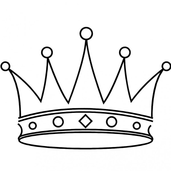 Эскиз корона в цвете