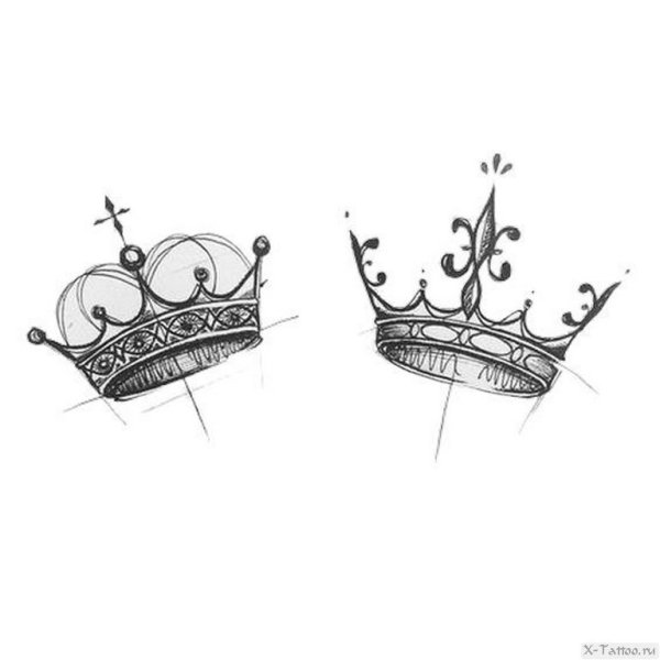 Корона рисунок карандашом