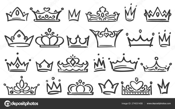 Корона тату эскиз