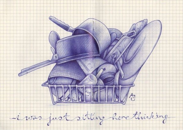 Гениальный рисунок ручкой