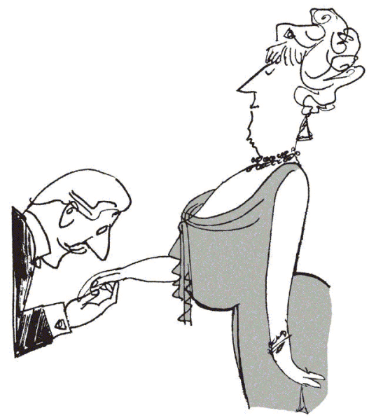 Этикет карикатура