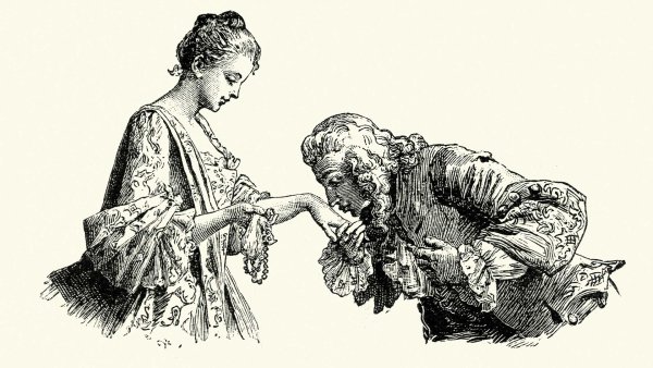 Галантный поцелуй руки