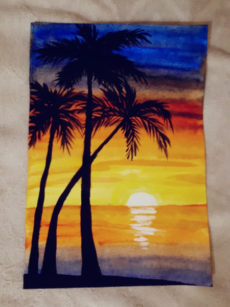 Рисование заката