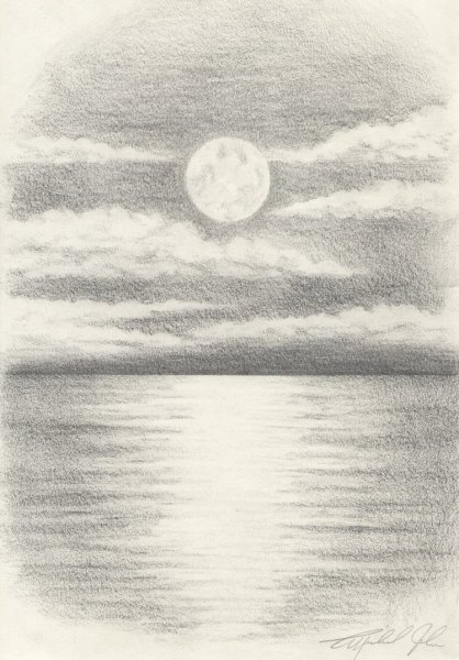 Закат карандашом