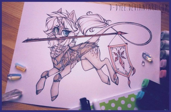 Пони для рисования на бумаге