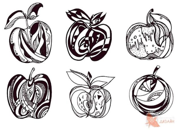 Стилизация фруктов и овощей