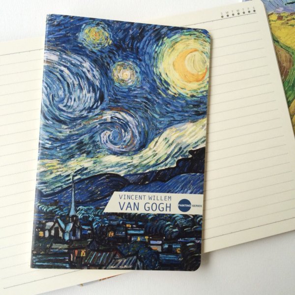 Тетрадь с картиной Ван Гога