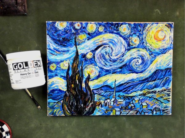 Живопись Ван Гог красками