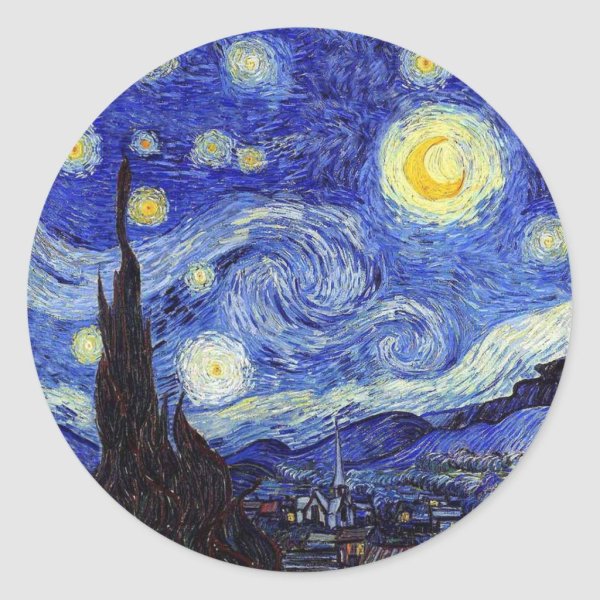 Татуировка Звездная ночь Ван Гог