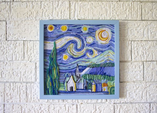 Ниткография Ван Гог